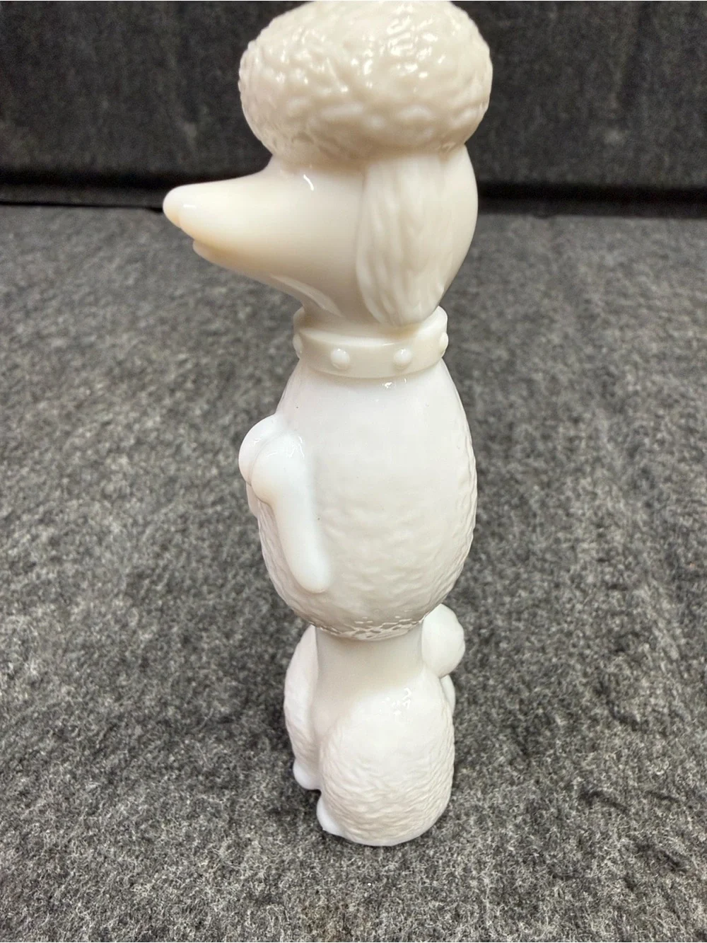 Avon White Ceramic Poodle Vase